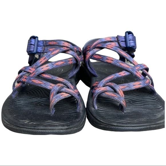 Chaco Women's Zvolv X2 Athletic Sandal Volcanic Blue Orange Black 7 - Picture 10 of 16